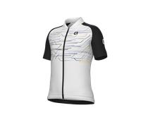 Maglia ciclismo bimbo ALE' MEGABYTE KID bianco 2024 - Taglia: 8a 8 anni