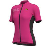 Maglia ciclismo donna ALE' SOLID COLOR BLOCK azalea - XS