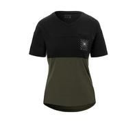 Maglia Ciclismo Estiva Ride Jersey Nero Verde Trail Taglia M Traspirante e Sostenibile