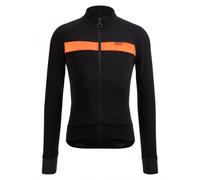 Maglia ciclismo invernale SANTINI maniche lunghe ADAPT WOOL arancio - Taglia: XXL