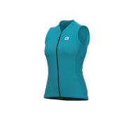 Maglia ciclismo senza maniche donna ALE' SOLID LEVEL turchese - Taglia: XS
