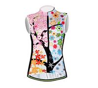 Maglia Ciclista Senza Maniche Donna,Giacche da Ciclismo，Estivo Maglie Ciclismo Skinsuit,Abbigliamento da Ciclismo,Camicia Mountain Bike/MTB,Traspirante e Assorbente Del Sudore,Asciugatura Rapida