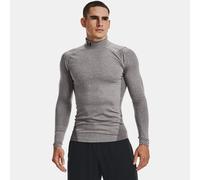 Maglia ColdGear® Compression Mock da uomo Charcoal Light Heather / Nero 3XL