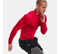 Maglia ColdGear® Compression Mock da uomo Rosso / Bianco XL