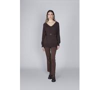 MAGLIA COLLO A V CON CINTURA