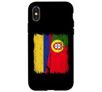 Maglia Columbian Portoghese Half Flag Columbia Portogallo Custodia per iPhone X/XS