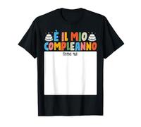 Maglia Compleanno Autografi Firma Qui È il mio Compleanno Maglietta