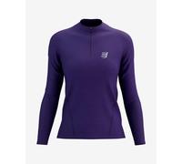 Maglia Compressport Trail Half Zip manica lunga viola lilla donna - L