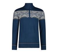 Maglia con collo a zip CMP Wooltech Bleu L