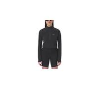 Maglia con mezza zip salomon sense aero hybrid nera da donna