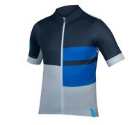 Endura Fs260 Print Short Sleeve Jersey Blu L Uomo