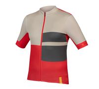 Endura Fs260 Print Short Sleeve Jersey Rosso XS Uomo Pomegranate