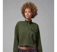 Maglia con zip a 1/4 Jordan Brooklyn Fleece Hike Mike - Donna - Verde L (IT 48-50)