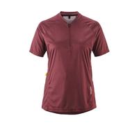 Maglia con zip a metà da donna Gonso Adventure Soft Touch Rosso