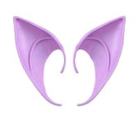 (Maglia corta viola sfusa) 1 paio di lunghe orecchie da elfo, orecchie da fata, orecchie da travestimento