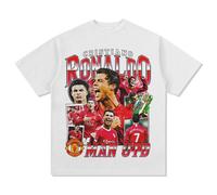 Maglia Cristiano Ronaldo Coppa Modello CR7 Stampa Manchester in Cotone Unisex