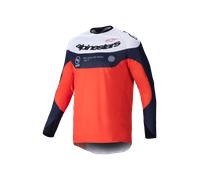 Alpinestars Pro-Dura Maglia da motocross, blu-arancione, taglia L per maschi