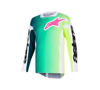 Alpinestars Racer Portl, maglia XL male Verde/Bianco/Nero/Fucsia
