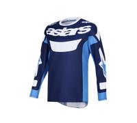 Maglia da motocross Alpinestars Racer Riway blu-azzurro-bianco M