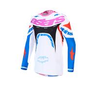 Maglia SUPERTECH DYNA Bianco Blu Rosa ALPINESTARS - UE: 2XL