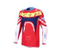 Maglia Cross Alpinestars Supertech Dyna Rosso Fuoco/Bianco/Blu NavyM Rosso Fuoco,Bianco,Blu Navy
