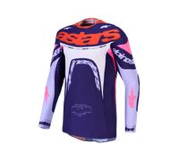 Maglia Cross Alpinestars Supertech Dyna Viola Chiaro/Viola Scuro/Viola/Rosa FluoXL Viola Chiaro,Viola Scuro,Viola,Rosa Fluo