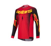 Alpinestars Supertech Scenz, maglia XL male Rosso/Nero/Giallo