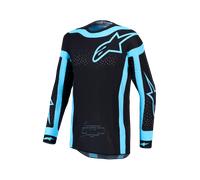 Maglia Cross Alpinestars Supertech Vesta Nero/TurcheseL Nero,Turchese