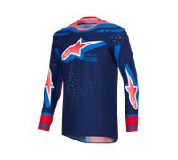 Alpinestars Supertech Vista, maglia XL male Blu Scuro/Rosa/Blu