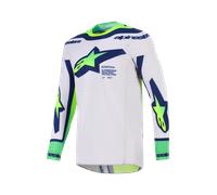 Alpinestars Supertech Vista Maglia da motocross, grigio-blu, taglia S per maschi