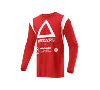 Alpinestars Techdura, maglia S male Rosso/Bianco