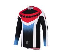 Maglia da motocross Alpinestars Techstar Knif nera-bianca-blu-rossa XL