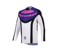 Maglia Cross Alpinestars Techstar Knif Nero/Grigio/ViolaXXL Nero,Grigio,Viola