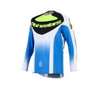 Alpinestars Techstar KNIF Maglia da motocross, nero-blu-giallo, taglia S per maschi
