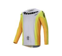 Alpinestars Techstar Melt Maglia da motocross, nero-giallo, taglia 2XL per maschi