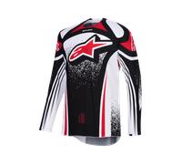 Maglia Cross Alpinestars Techstar Nomur Nero/Bianco/RossoL Nero,Bianco,Rosso
