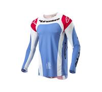 Maglia Cross Alpinestars Techstar Ocuri Blu Chiaro/Rosso Mars/BiancoL Blu Chiaro,Rosso Mars,Bianco