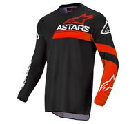 Maglia cross bambino Alpinestars RACER CHASER Nero Rosso Acceso
