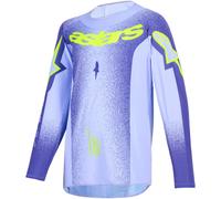 Maglia Cross Bambino Alpinestars Supertech Scenz Viola Giallo Fluo M