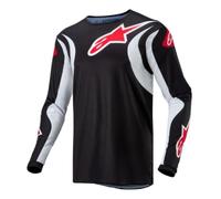 Maglia Cross Enduro Trial Atv Mtb Alpinestars Fluid Lucent Nero Bianco