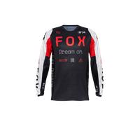 FOX 180 Race Spec Motocross Jersey, nero-bianco-rosso, taglia XL per maschi