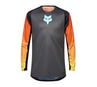 FOX Flexair Grid Maglia da motocross, nero-arancione, taglia L per maschi
