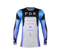 FOX Flexair Magnetic Maglia Motocross, nero-bianco-porpora, taglia 2XL