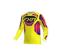 FXR Podium Relay Maglia da motocross, rosa-giallo, taglia XS per maschi