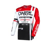 §Maglia Cross O'Neal Element Warhawk Nero-Bianco-Rosso§