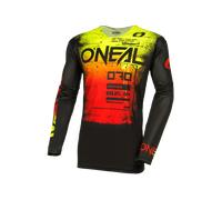 Oneal Mayhem Scarz Maglia Motocross, nero-rosso-giallo, taglia 2XL