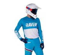 Maglia Cross Raven AIR Blu/BiancoL Blu,Bianco