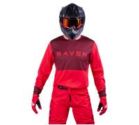 Maglia Cross Raven RV-Two Vino rossoL Vino rosso