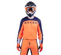 Maglia Cross Raven RV-Zero Arancio/Blu Navy ScuroL Arancio,Blu Navy Scuro