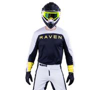 Maglia Cross Raven RV-Zero Nero/BiancoL Nero,Bianco
